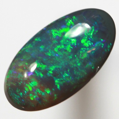 SOLID BLACK OPAL Bright sparkling greens 